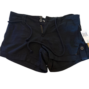 Dollhouse Black High Waist Shorts